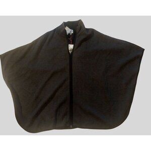 Anne Klein Womens Charcoal Black Poncho Cape 3X Polyester Blend Cozycore Classic